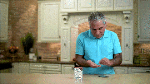 Step 1: Placing the Miracle Berry tablet on the tongue