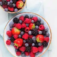 fruit salad in a bowl